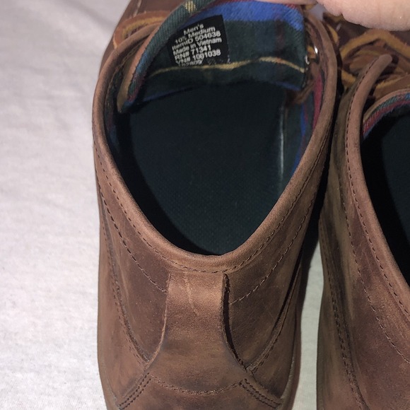 LL BEAN Mens Boots Campside Ranger Leather Flannel Chukka 10.5  l.l. bean - Picture 11 of 11